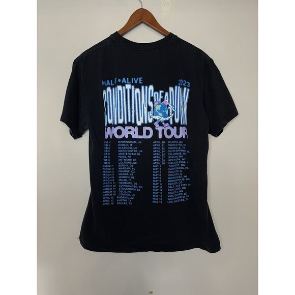 Conditions of a Punk Half Alive World Tour 2023 Tshirt large Black Missing Tag - Picture 3 of 3